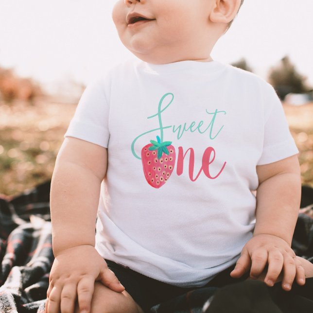 T-shirt Pour Bébé Sucrez un gamin de fraise (Créateur téléchargé)