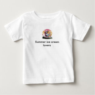 T-shirt Pour Bébé Summer ice cream lovers