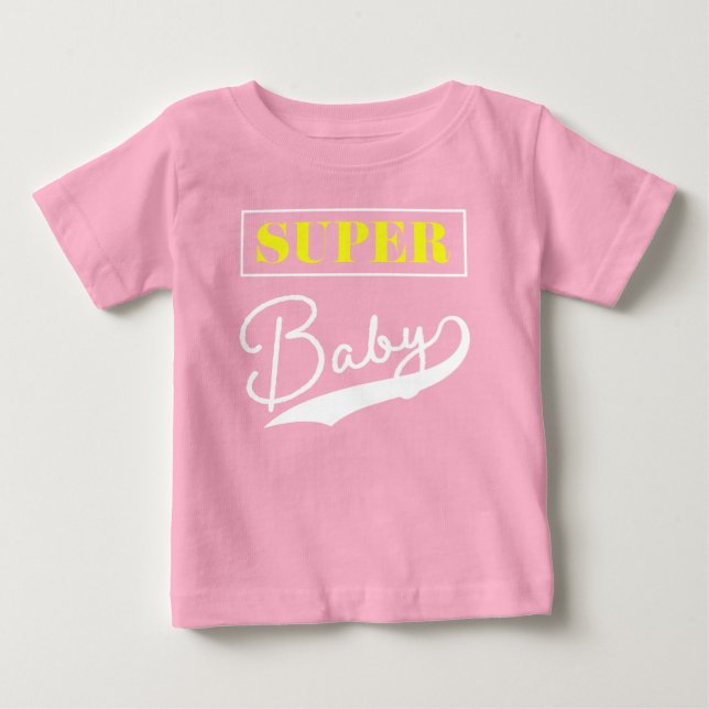 T-shirt Pour Bébé Super (Devant)