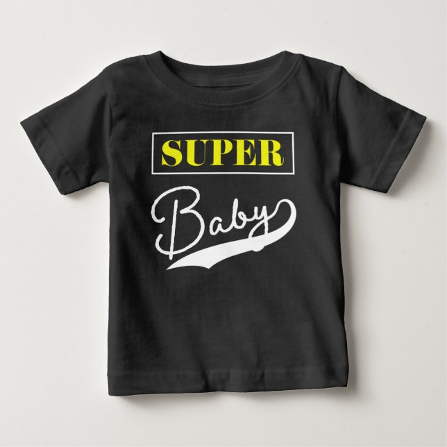 T-shirt Pour Bébé Super (Devant)