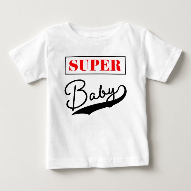 T-shirt Pour Bébé Super bébé (Devant)