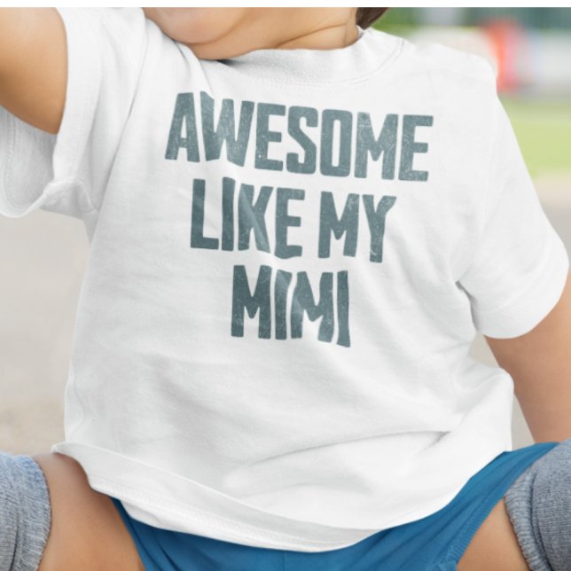 T-shirt Pour Bébé SUPER COMME MA MIMI Drôle (Créateur téléchargé)
