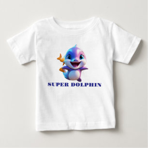 T-shirt Pour Bébé Super dauphin