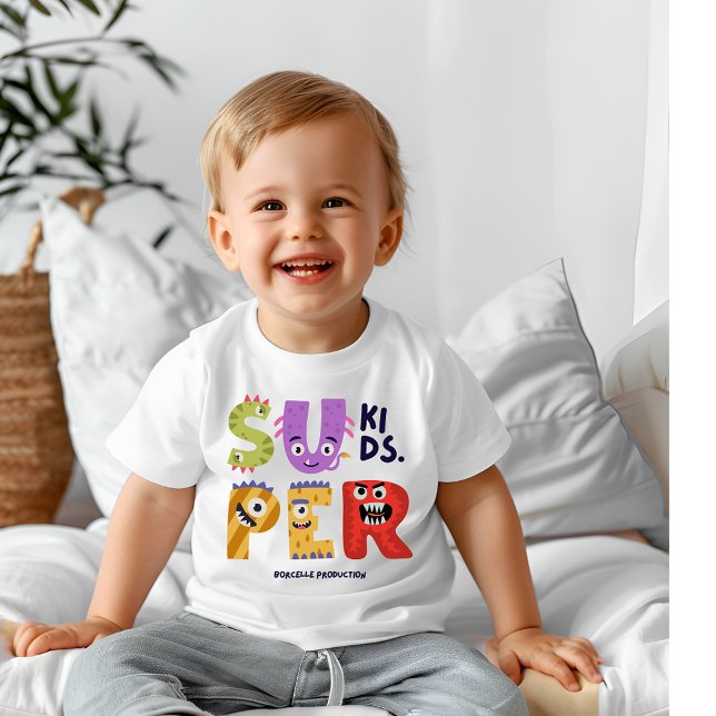 T-shirt Pour Bébé Super enfants (Créateur téléchargé)