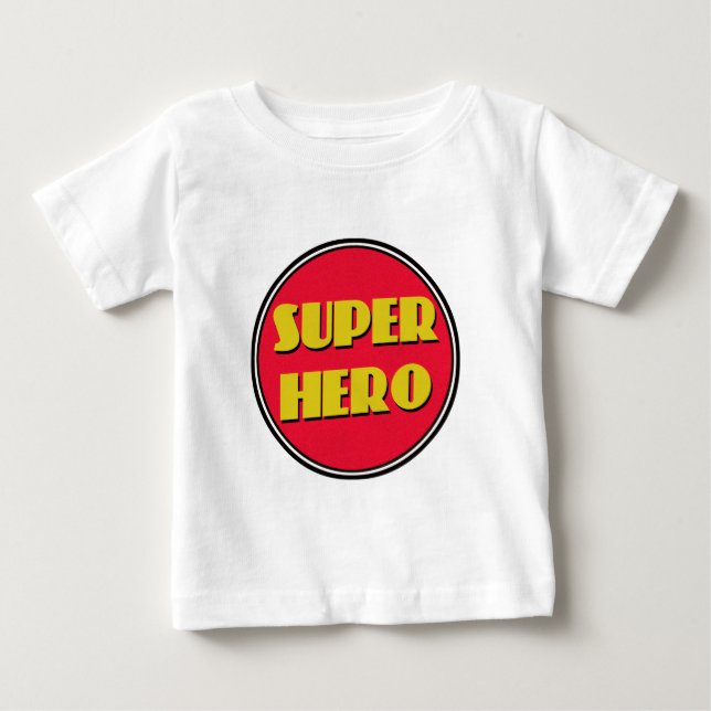 T-shirt Pour Bébé Super Héros ! (Devant)