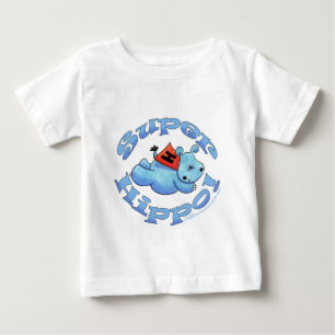 T-shirt Pour Bébé Super Hippo