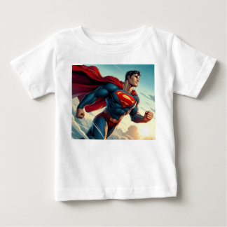 T-shirt Pour Bébé Super Man Bébé Fin T-Shirt en Jersey