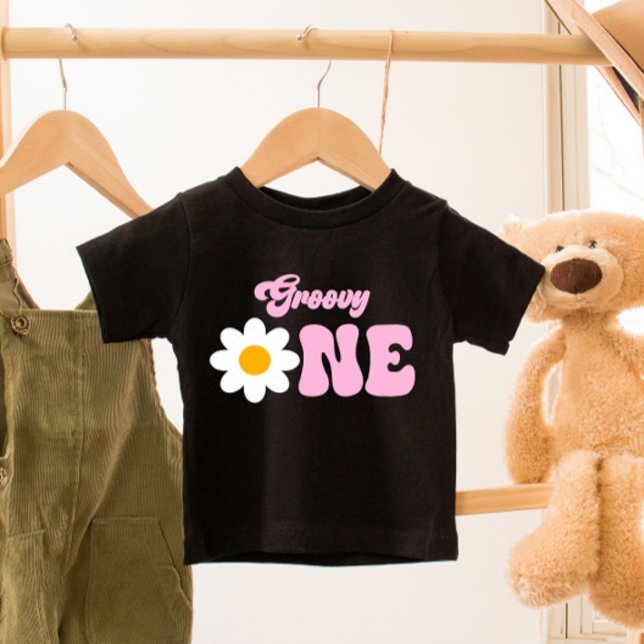T-shirt Pour Bébé Super ONE Daisy 1er premier anniversaire (Créateur téléchargé)