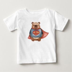 T-shirt Pour Bébé Super Papa Chemise pour enfants Superhero Cadeau d