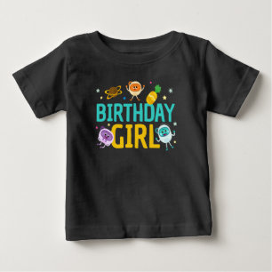 T-shirt Pour Bébé Super simple   Bumble Nums Espace Anniversaire Fil