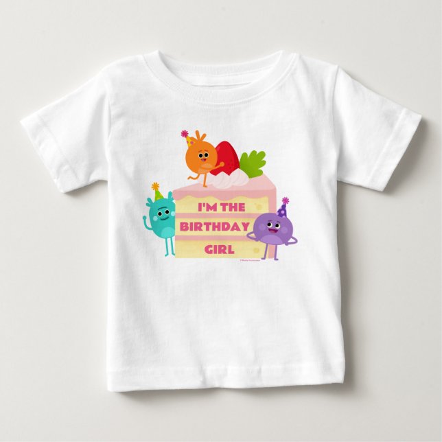 T-shirt Pour Bébé Super Simple | Gâteau Bumble Nums - La fille d'ann (Devant)