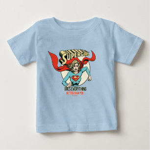 T-shirt Pour Bébé Supergirl fait tout mieux que toi