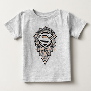 T-shirt Pour Bébé Supergirl Mandala Graphic