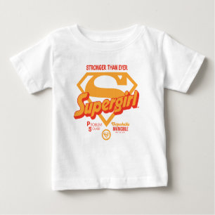 T-shirt Pour Bébé Supergirl plus forte que jamais Retro Graphic