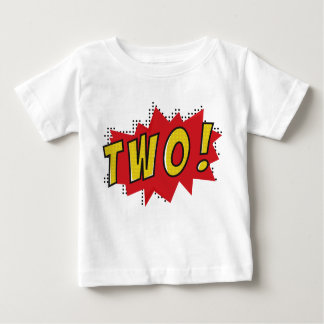 T-shirt Pour Bébé Superhero de deux ans fêté garçons