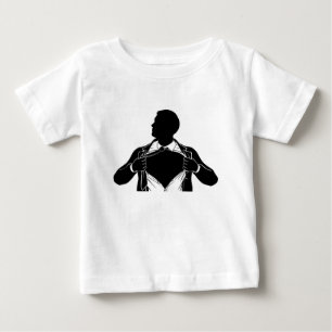 T-shirt Pour Bébé Superhero Homme d'affaires en train de porter une