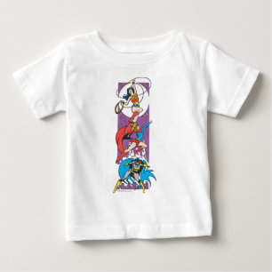 T-shirt Pour Bébé Superhéroïnes en action
