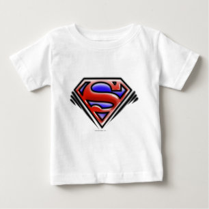 T-shirt Pour Bébé Superman S-Shield  Logo de l'aérographe rouge