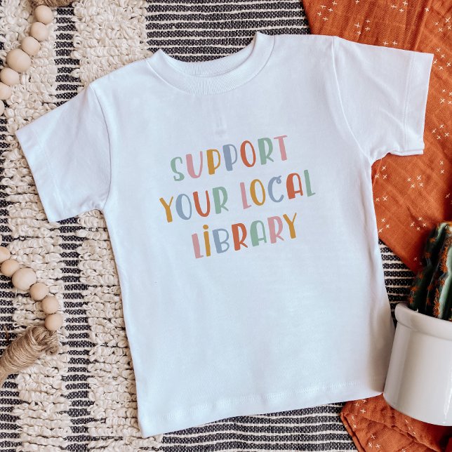 T-shirt Pour Bébé Support Your Local Library (Créateur téléchargé)