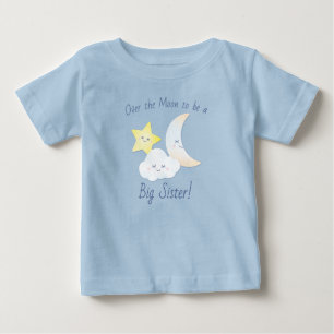 T-shirt Pour Bébé Sur la Lune et les étoiles
