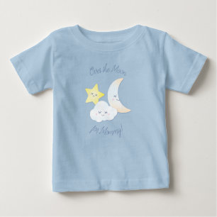T-shirt Pour Bébé Sur la Lune et les étoiles