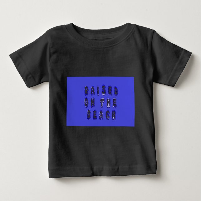 T-shirt Pour Bébé Sur la plage : Un design nautique (Devant)