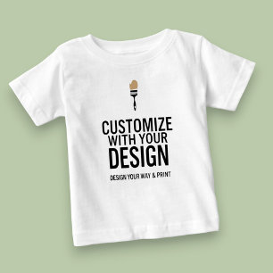 T-shirt Pour Bébé Sur mesure Minimaliste Personnalisé Marque de l'en