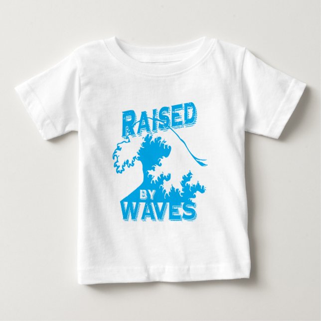 T-shirt Pour Bébé surélevé par les vagues (Devant)