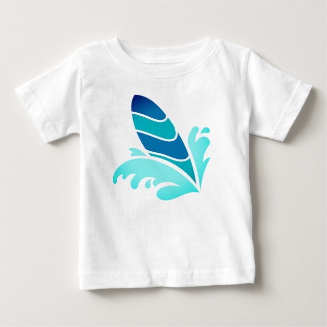 T-shirt Pour Bébé Surf (Devant)