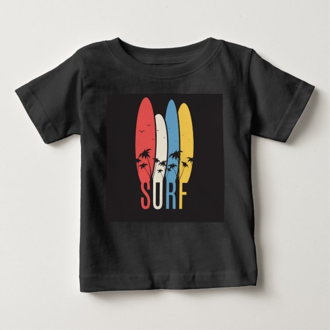 T-SHIRT POUR BÉBÉ SURF (Devant)