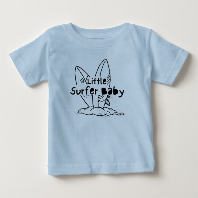 T-shirt Pour Bébé Surf Up Bébé mignonne Futur Surfeur Bébé  (Devant)