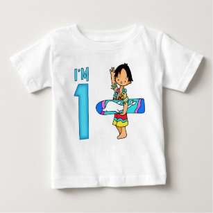 T-shirt Pour Bébé Surfer Dude 1er anniversaire
