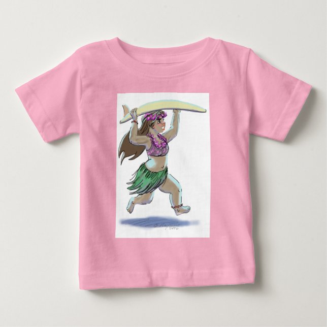 T-shirt Pour Bébé SuRfEr GiRl (Devant)