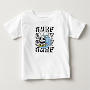 T-shirt Pour Bébé Surfer Panda