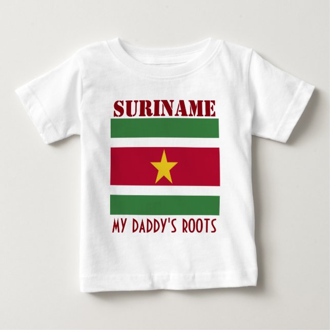 T-shirt Pour Bébé Suriname (Devant)
