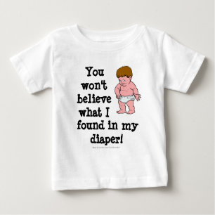 T-shirt Pour Bébé Surprise de couche-culotte