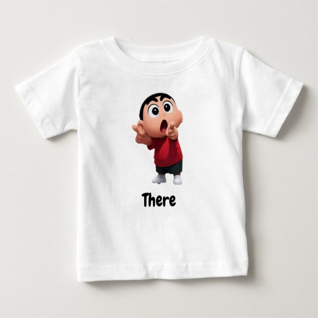 T-shirt Pour Bébé “Surprised” “The Point” “Reaction” “Expression” (Devant)