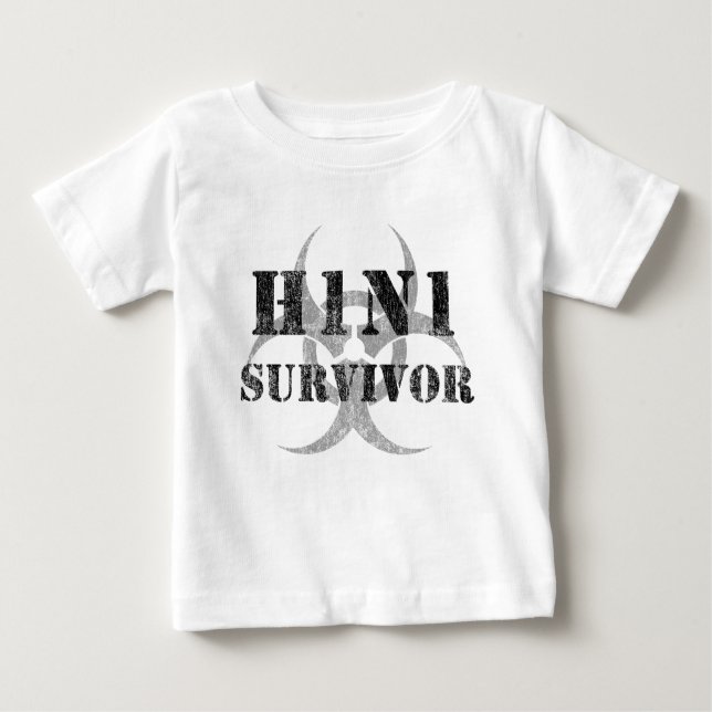 T-shirt Pour Bébé Survivant H1N1 (Devant)