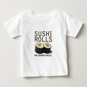T-shirt Pour Bébé Sushi Rolls Non Rôles Sexes