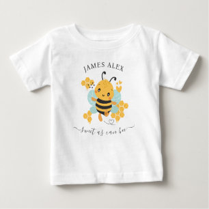 T-shirt Pour Bébé Sweet as can bey Baby Boy Name