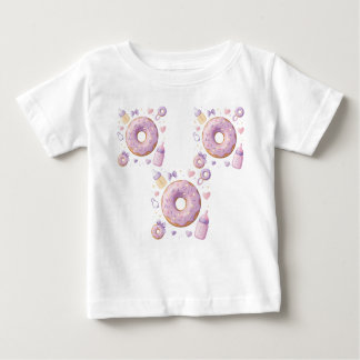 T-shirt Pour Bébé Sweet Baby Girl Donut