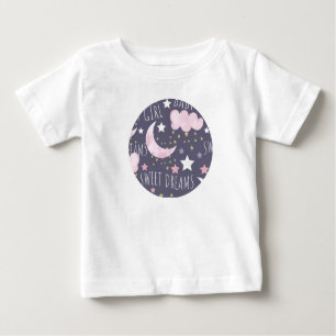 T-shirt Pour Bébé Sweet Dreams Moon Baby Girl