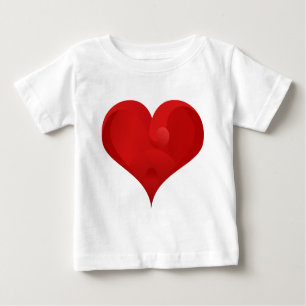 T-shirt Pour Bébé Sweet Red Valentine Love Heart
