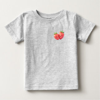 T-shirt Pour Bébé Sweet Strawberry Duo