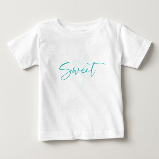 T-shirt Pour Bébé Sweet Typographie gosses (Devant)