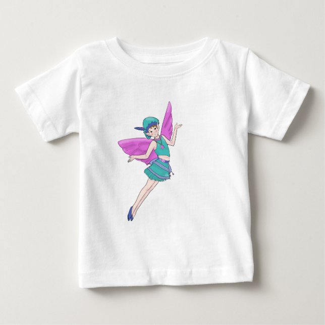 T-shirt Pour Bébé Sylphe de bois de fée, Féerie (Devant)