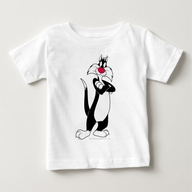 T-shirt Pour Bébé SYLVESTER™ Nez Rouge (Devant)