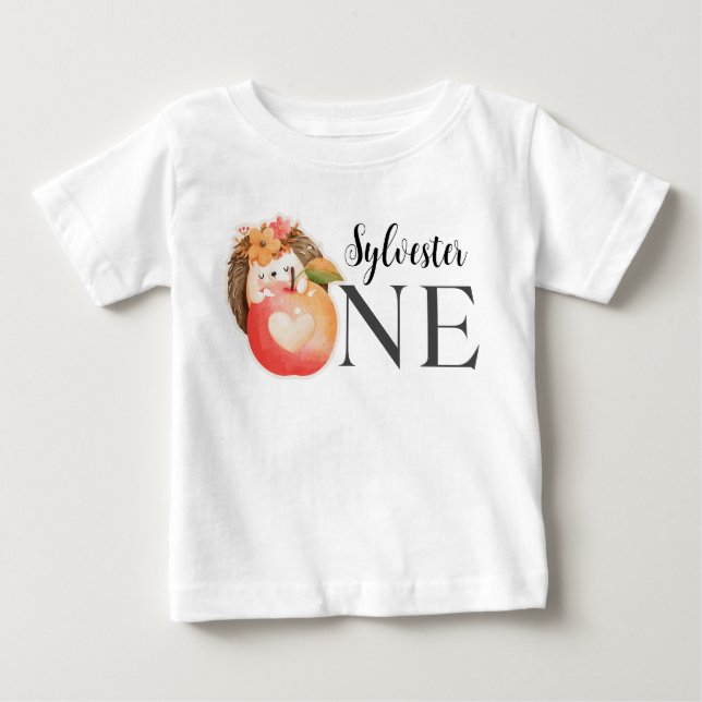 T-shirt Pour Bébé Sylvester Une petite fille Première fête d'anniver (Devant)