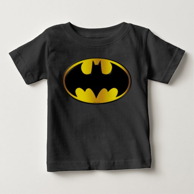 T-shirt Pour Bébé Symbole Batman | Logo de dégradé ovale (Devant)