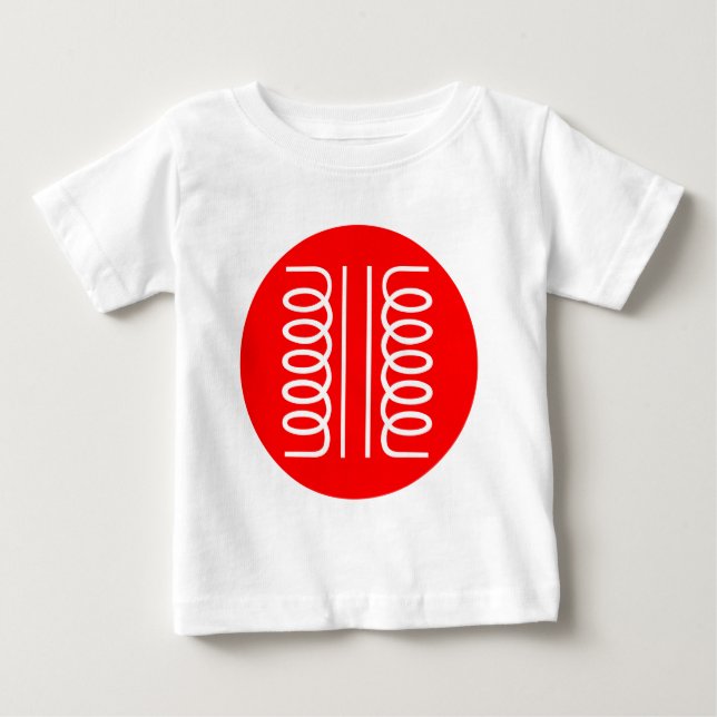 T-shirt Pour Bébé Symbole cerclé - Transformateur (Devant)